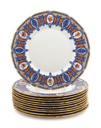 A Set of Eleven Royal Doulton Porcelain Plates