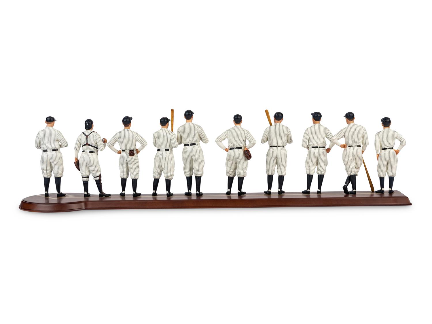 A 1927 New York Yankees Danbury Mint Figure Display