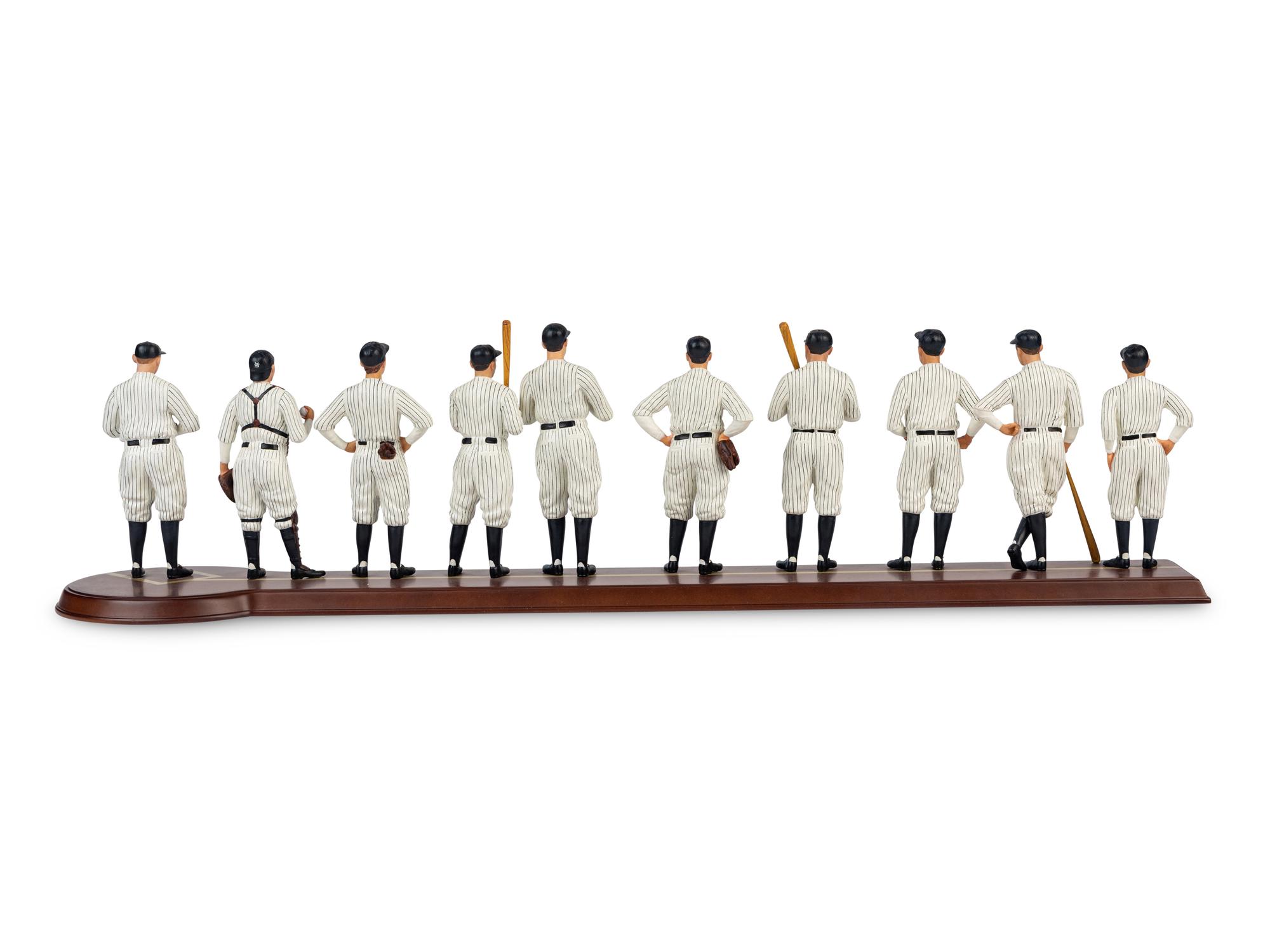 A 1927 New York Yankees Danbury Mint Figure Display
