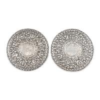 Two Similar Spanish Colonial Silver Halos