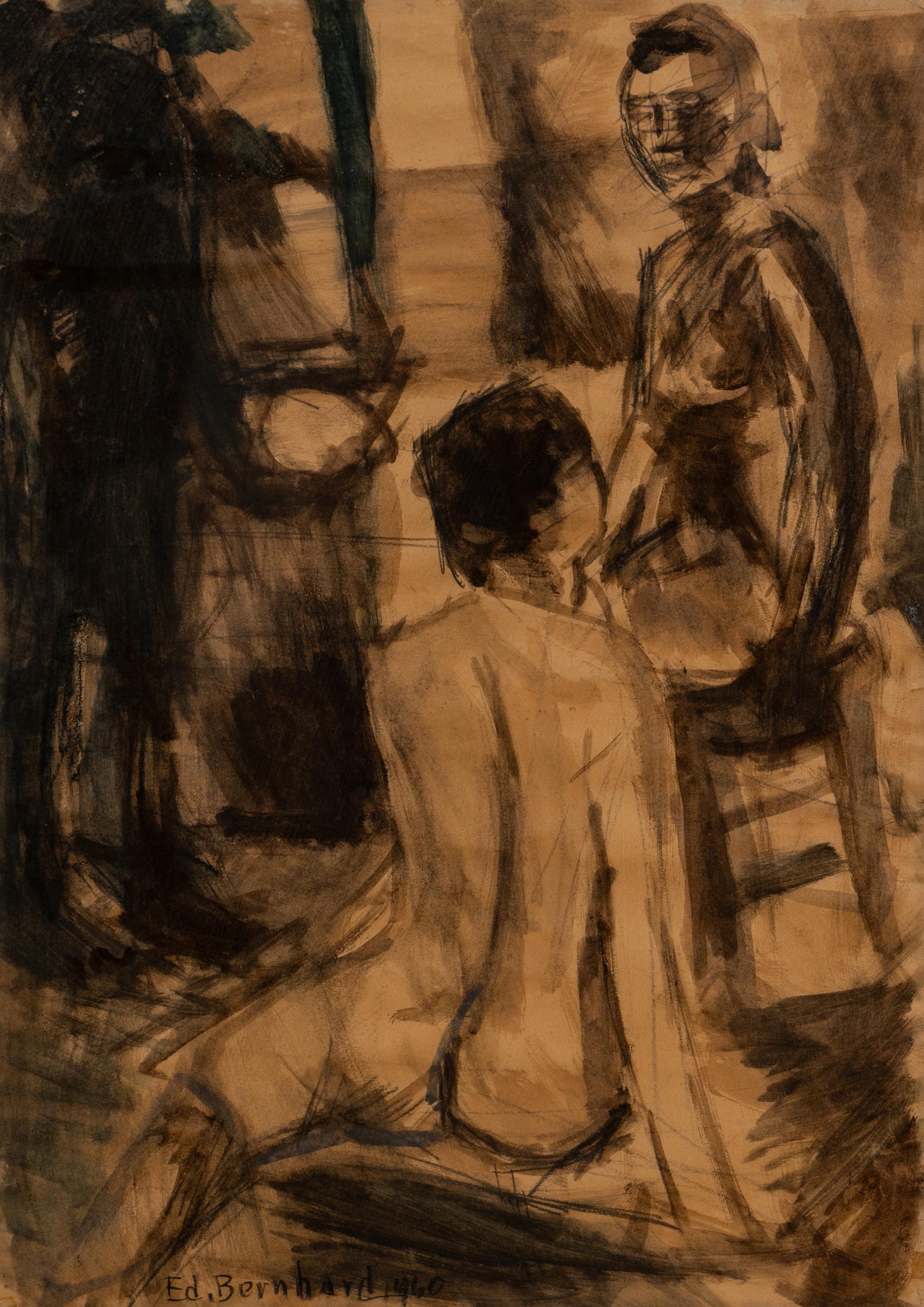 Figures in Interior and Still Lifes (five works)