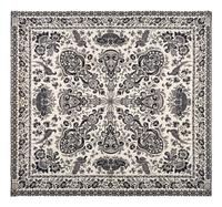 A Blue and White Jacquard Woven Coverlet