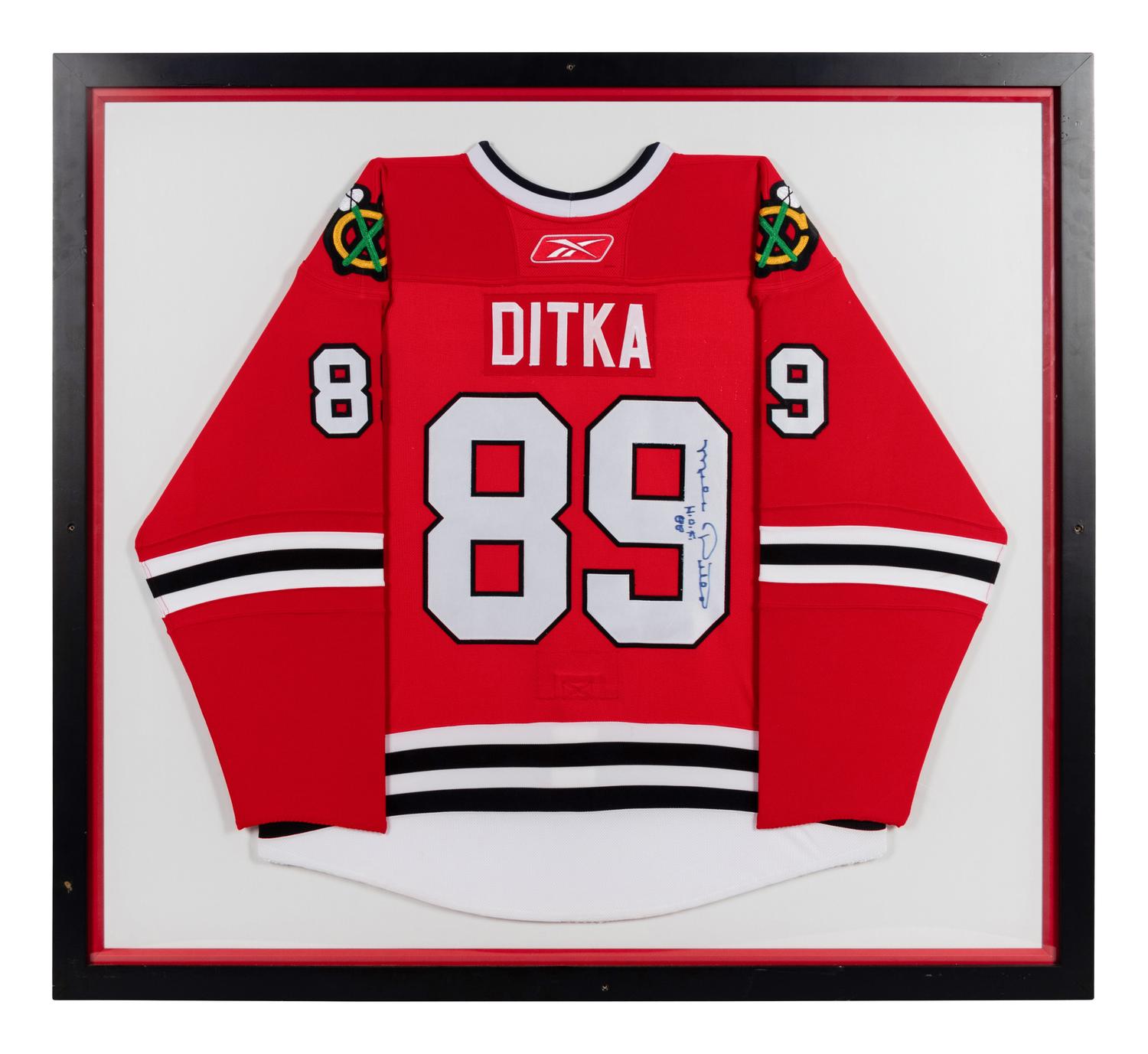 A Mike Ditka Chicago Blackhawks Presentation Jersey Formerly Displayed at Mike Ditka’s Restaurant