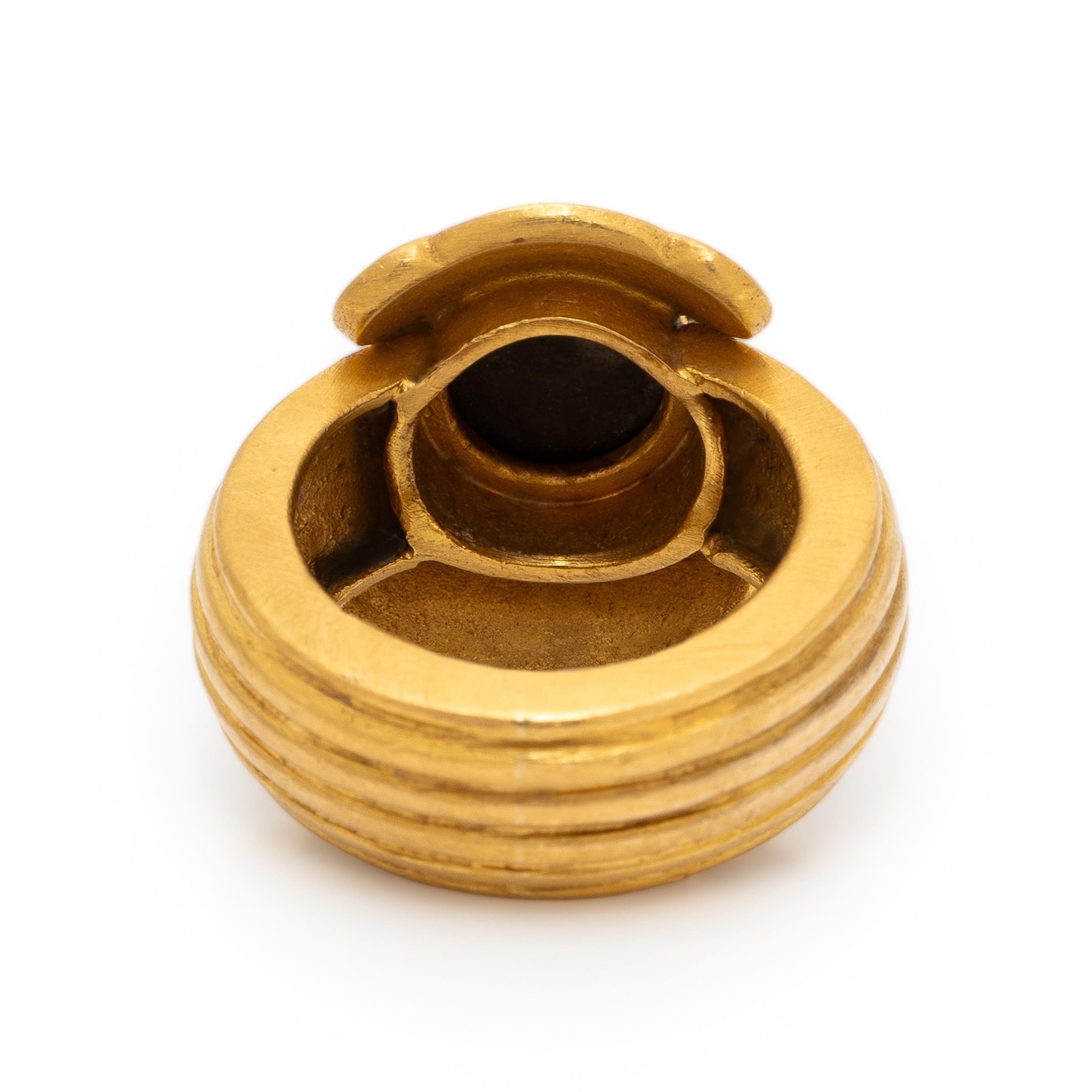 Yellow Gold and Coin Ring