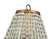 A Small Beaded Glass Chandelier — 20th Century