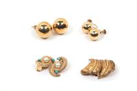 A Group of Gold Earclips,