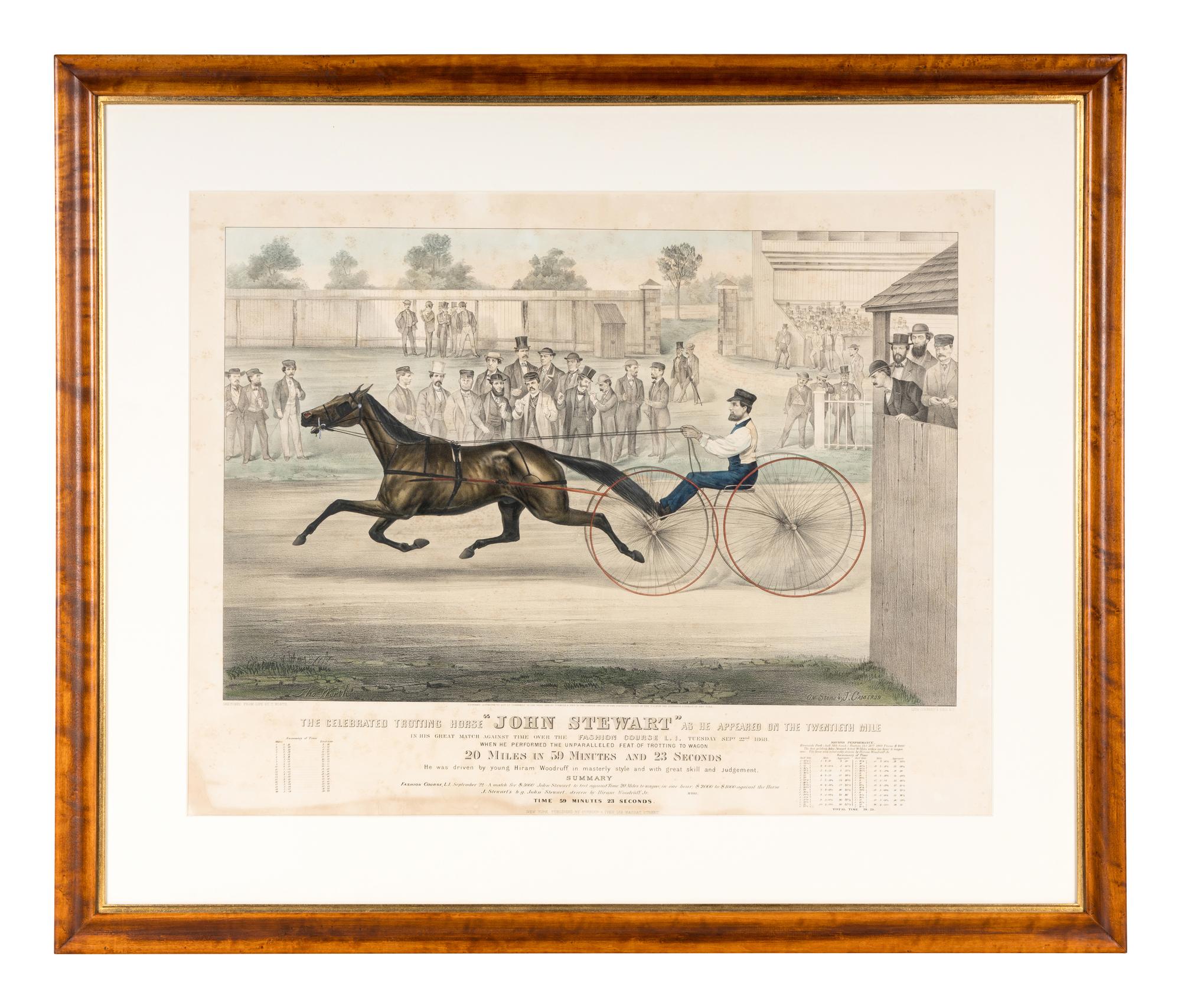 [HORSE RACING SCENES] -- CURRIER and IVES, publishers -- After John Cameron, or Thomas Worth
