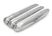 A Silver Cigar Case, , in the form of three cigars, initialed and dated 1913