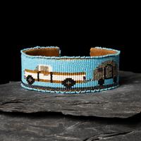 Teri Greeves (Kiowa, b. 1970) — Beaded Cuff Bracelet, of Truck and Camper, 2007