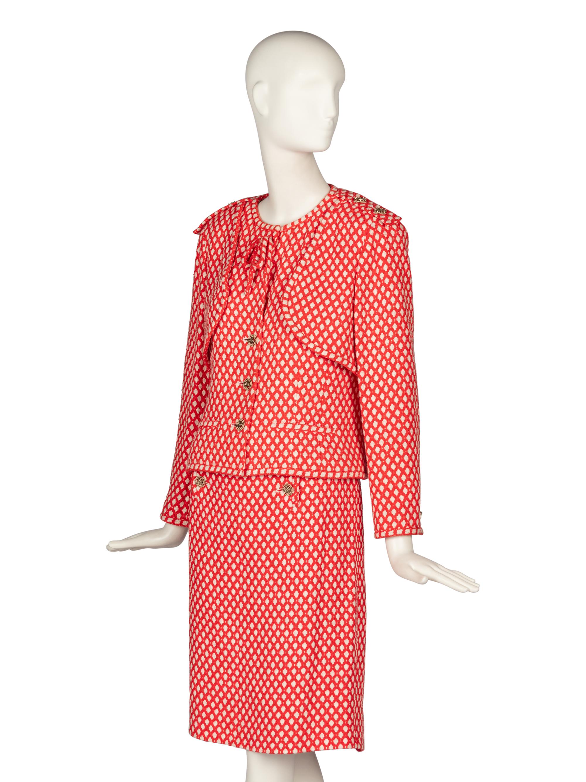Chanel Red and White Skirt Suit, Spring 2008