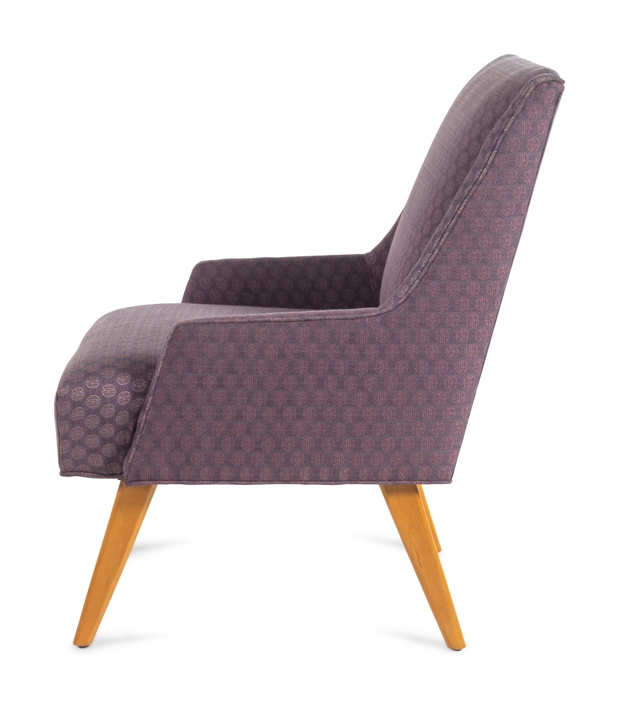 A Pair of Contemporary Upholstered Lounge Chairs