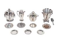 Twelve Silver-Plate Articles
