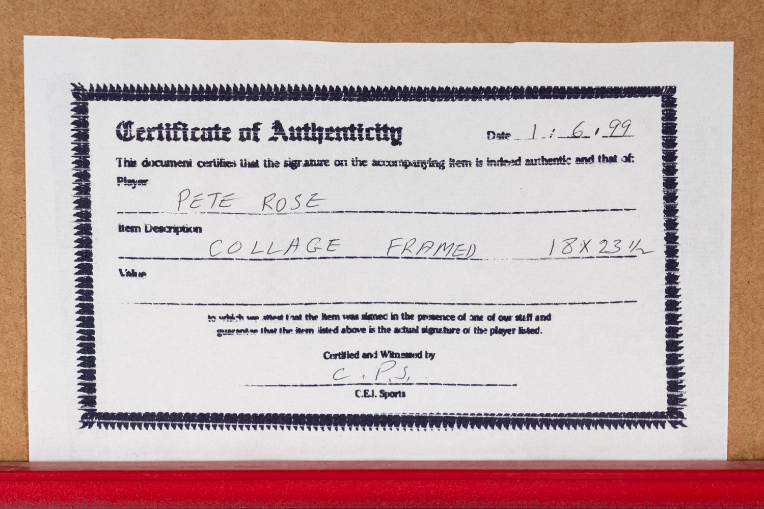 A Large Group of Pete Rose Items Including Multiple Autographs and Full Ticket from 4,192 Career Hit Game,