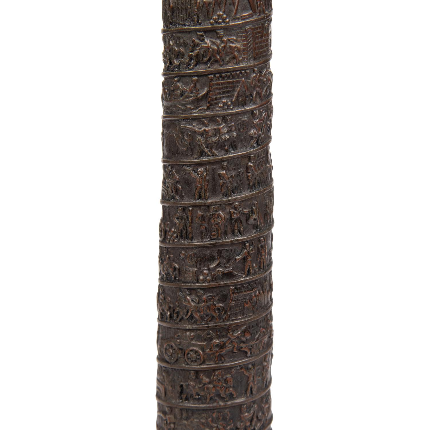 A Grand Tour Bronze Model of the Vendôme Column