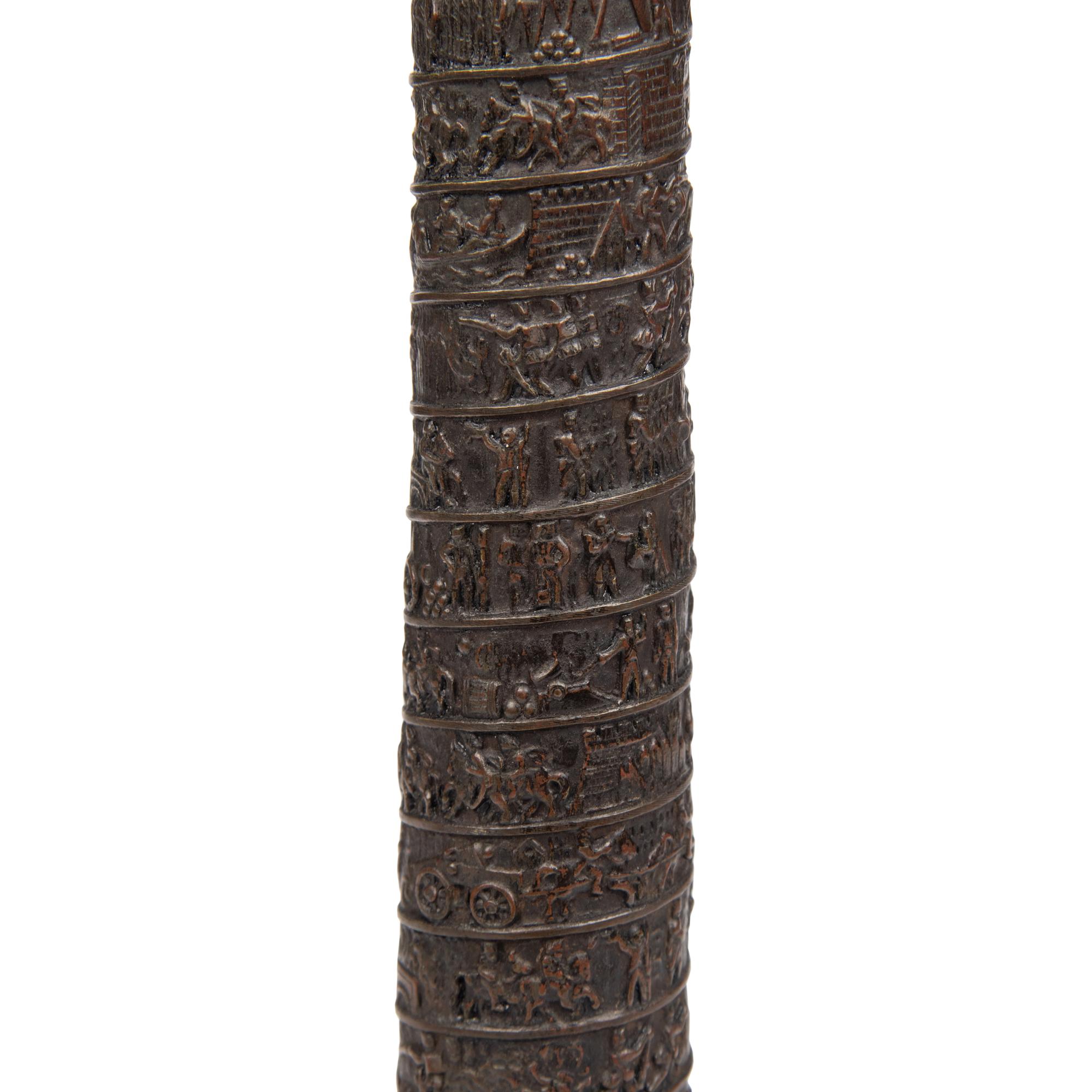 A Grand Tour Bronze Model of the Vendôme Column
