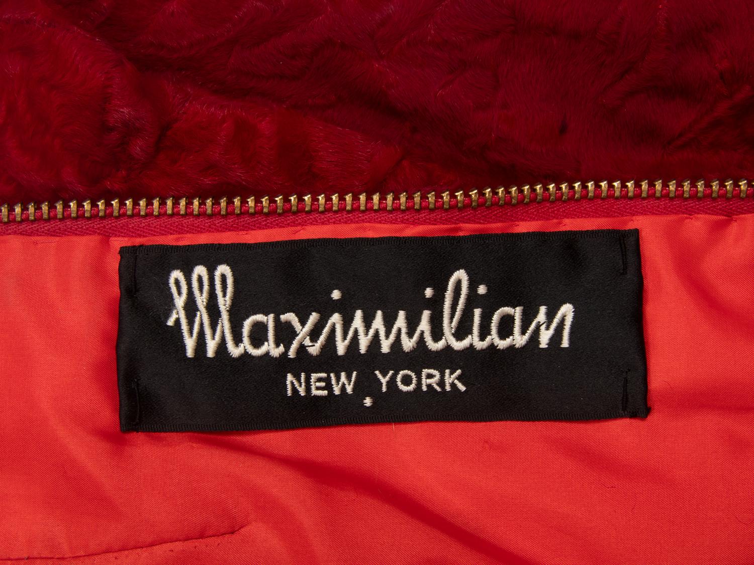 Maximilian Red Broadtail Top