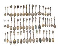 A Collection of Silver Souvenir Spoons