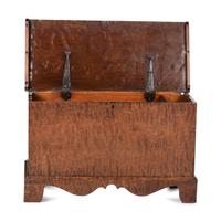 A Chippendale Tiger Maple Blanket Chest