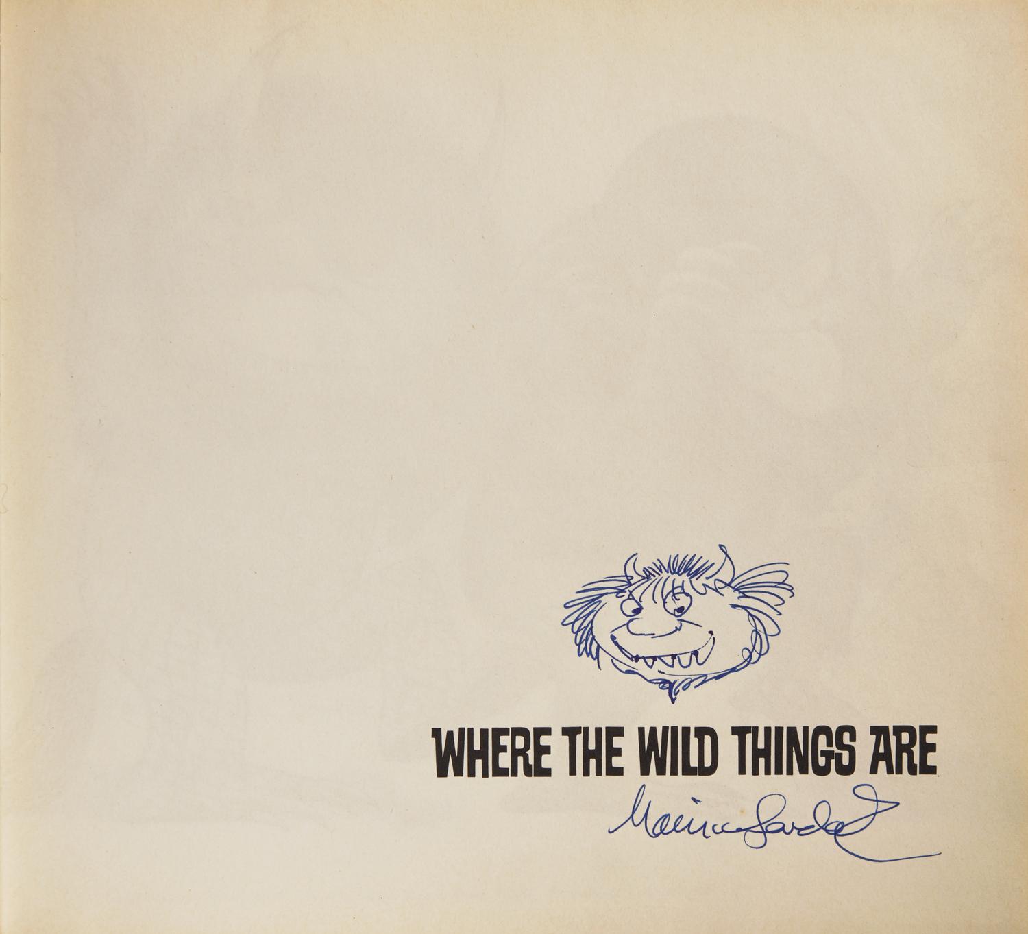 [Children's & Illustrated] Sendak, Maurice. Where the Wild Things Are