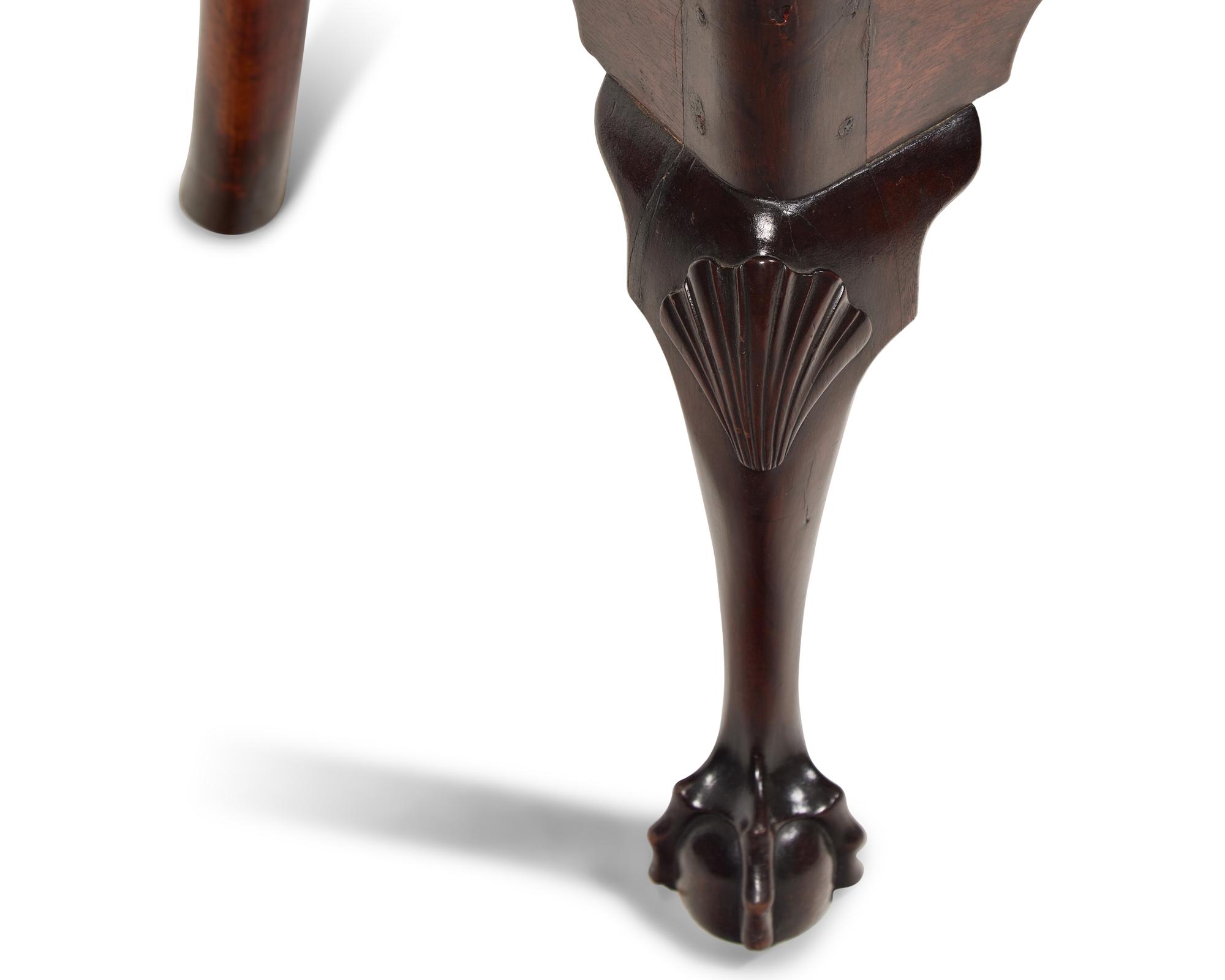 A Chippendale Carved Walnut Side Chair