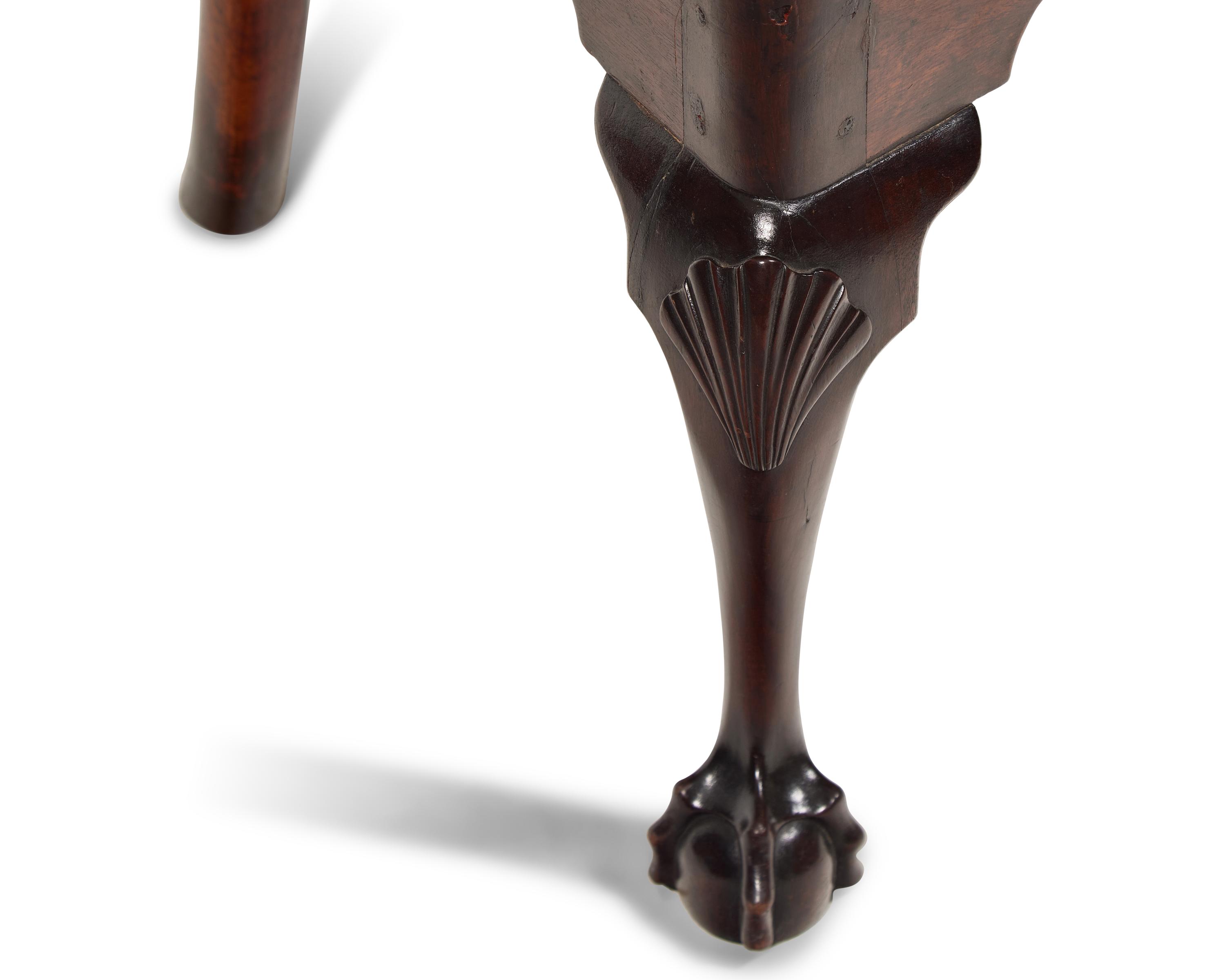 A Chippendale Carved Walnut Side Chair