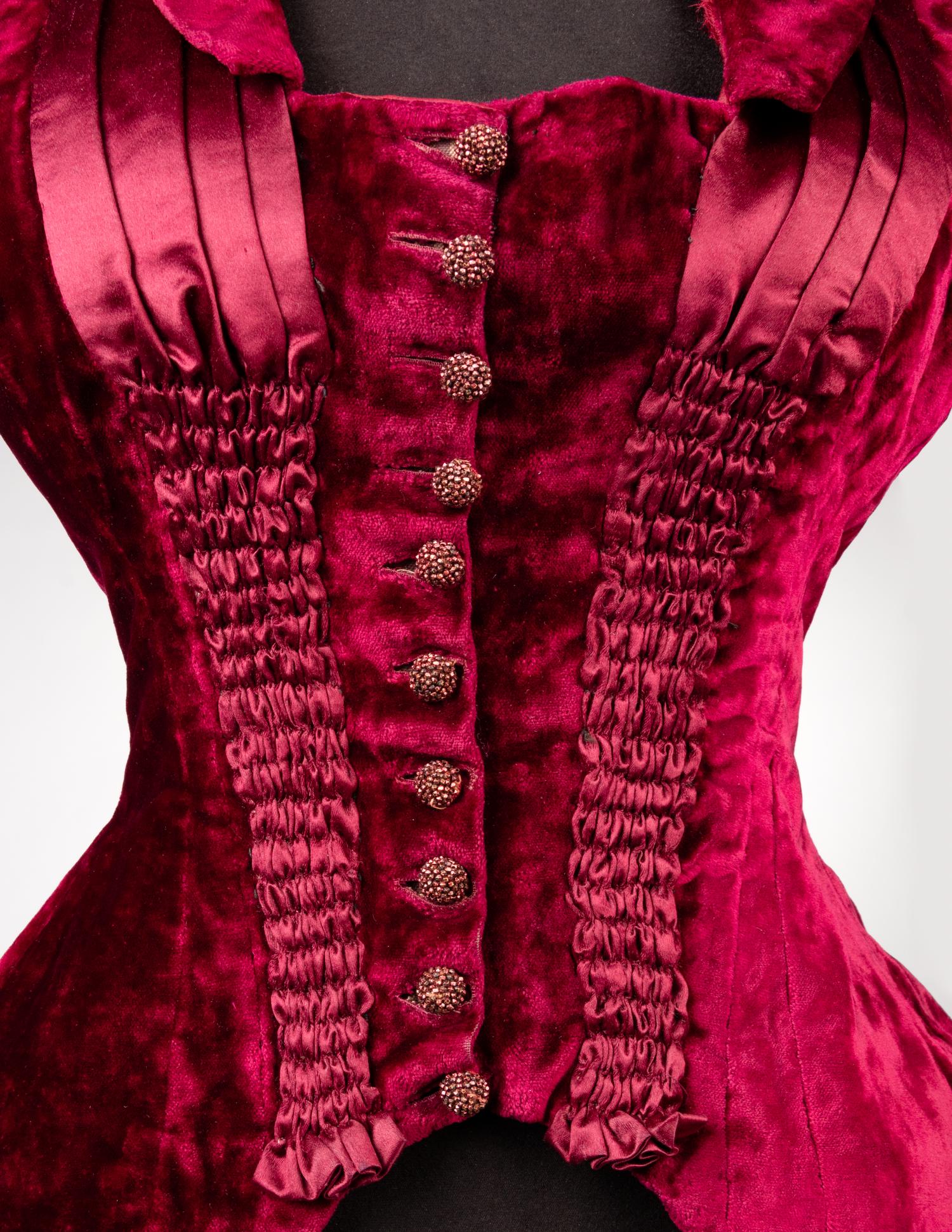 Three Evening Bodices, 1880s
