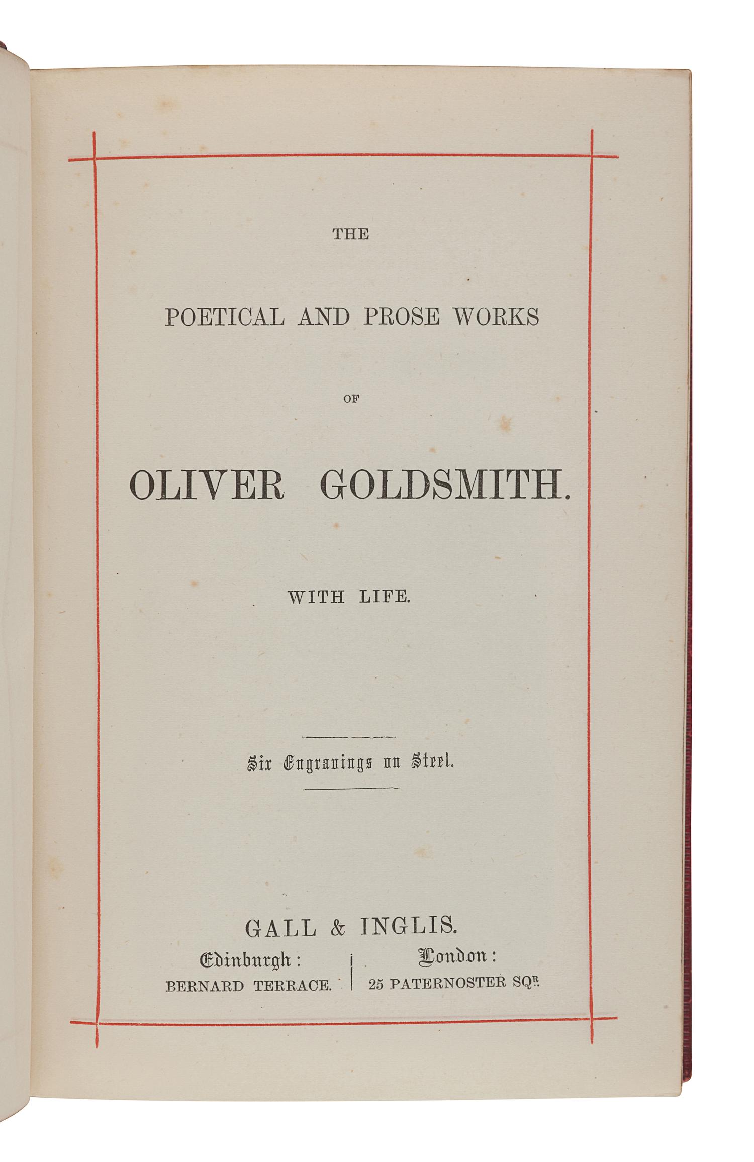 [FORE-EDGE PAINTINGS]. A group of 3 works containing fore-edge paintings, comprising:
