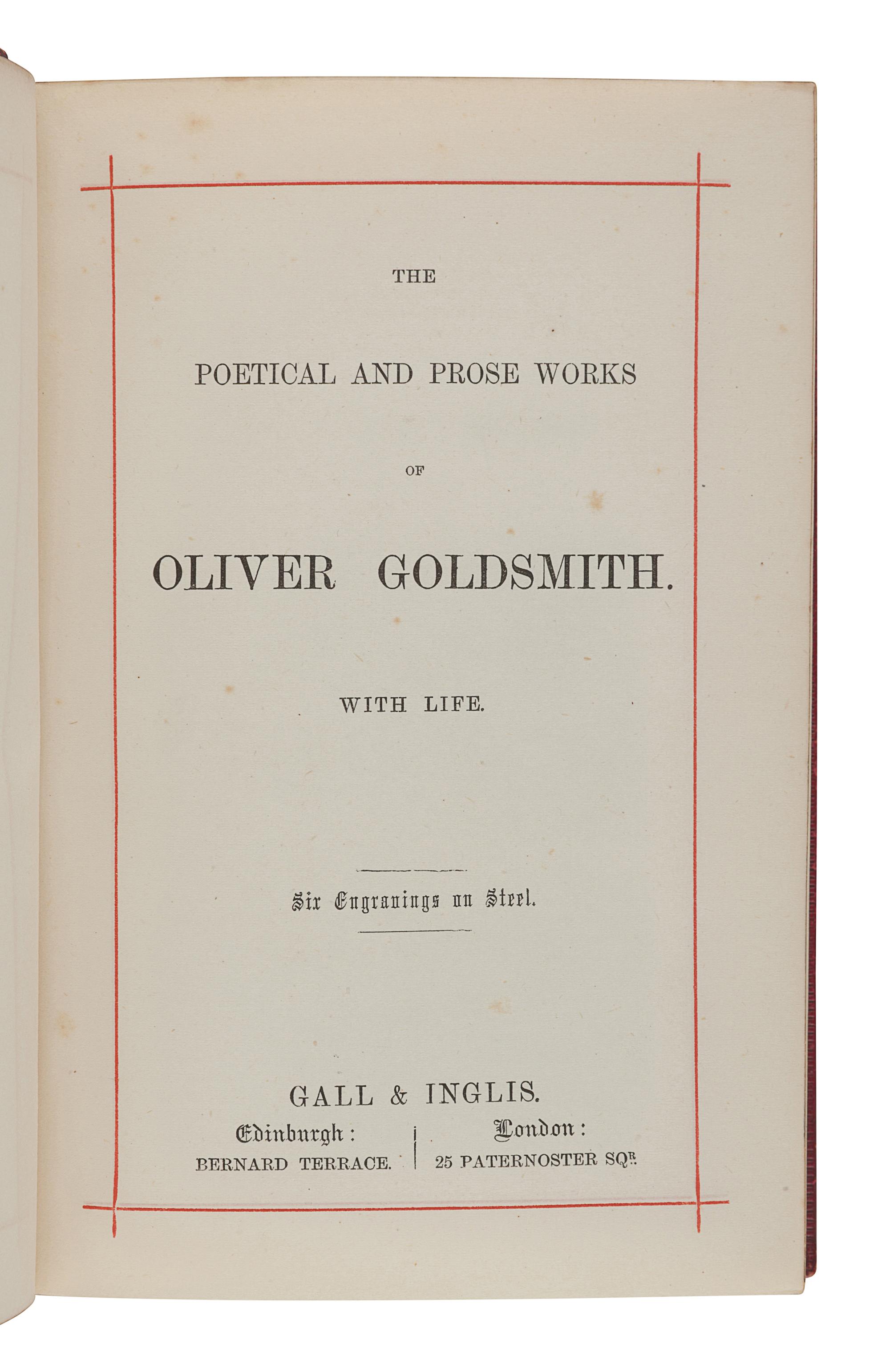 [FORE-EDGE PAINTINGS]. A group of 3 works containing fore-edge paintings, comprising: