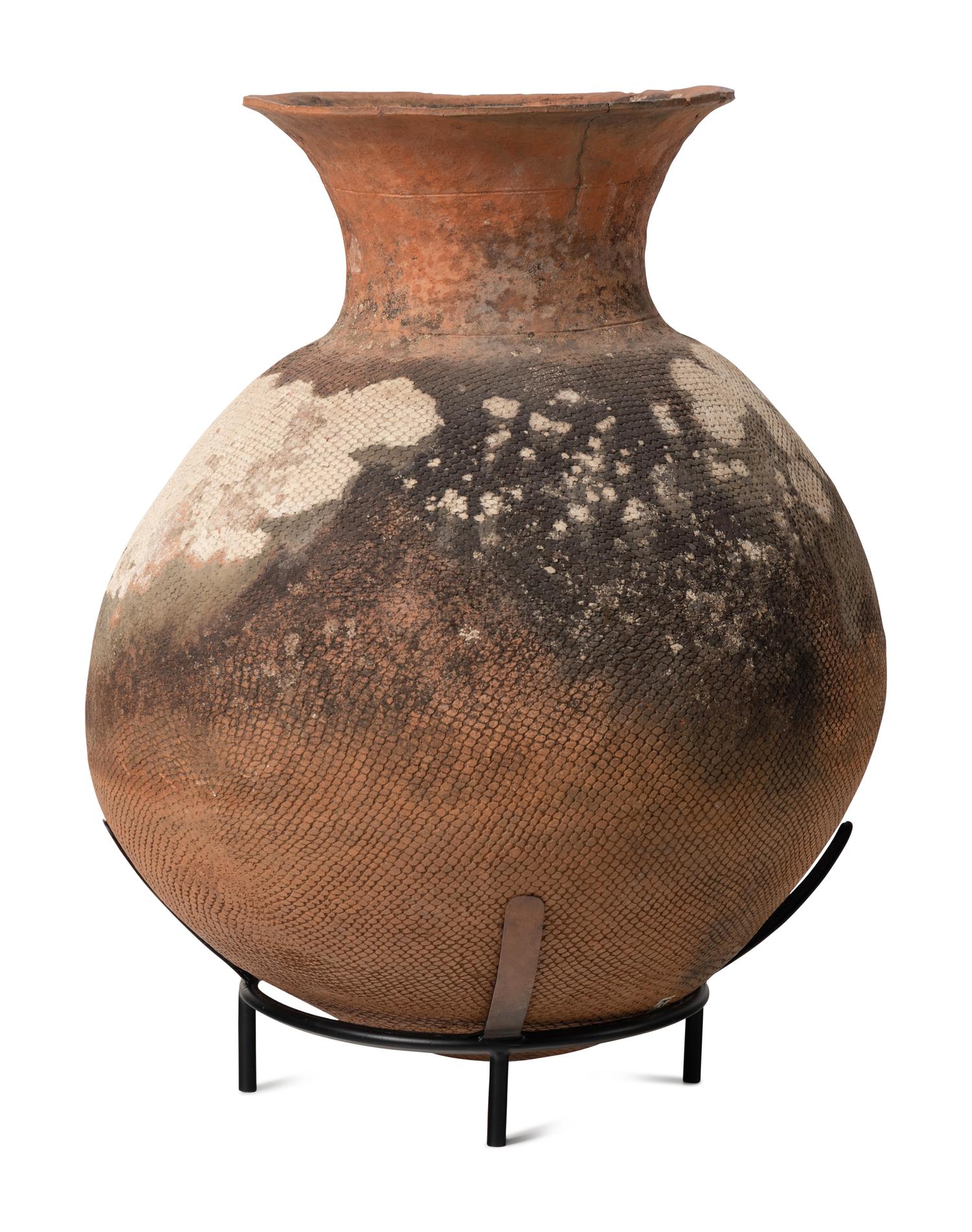 A Large African Earthenware Vessel