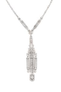 WHITE GOLD AND DIAMOND NECKLACE