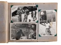 [VIETNAM]. Photo album and accompanying paperwork identified to African American US Army Sergeant Howard L. Cooper. Ca 1960s.