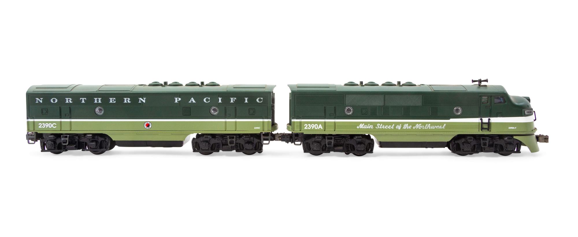 A Polychrome HO-Gauge Northern Pacific: Main Street of the North West Two-Car Diesel Locomotive