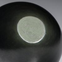 Russell Sanchez (San Ildefonso, b. 1963) — Black and Green Pottery Jar, with Lid