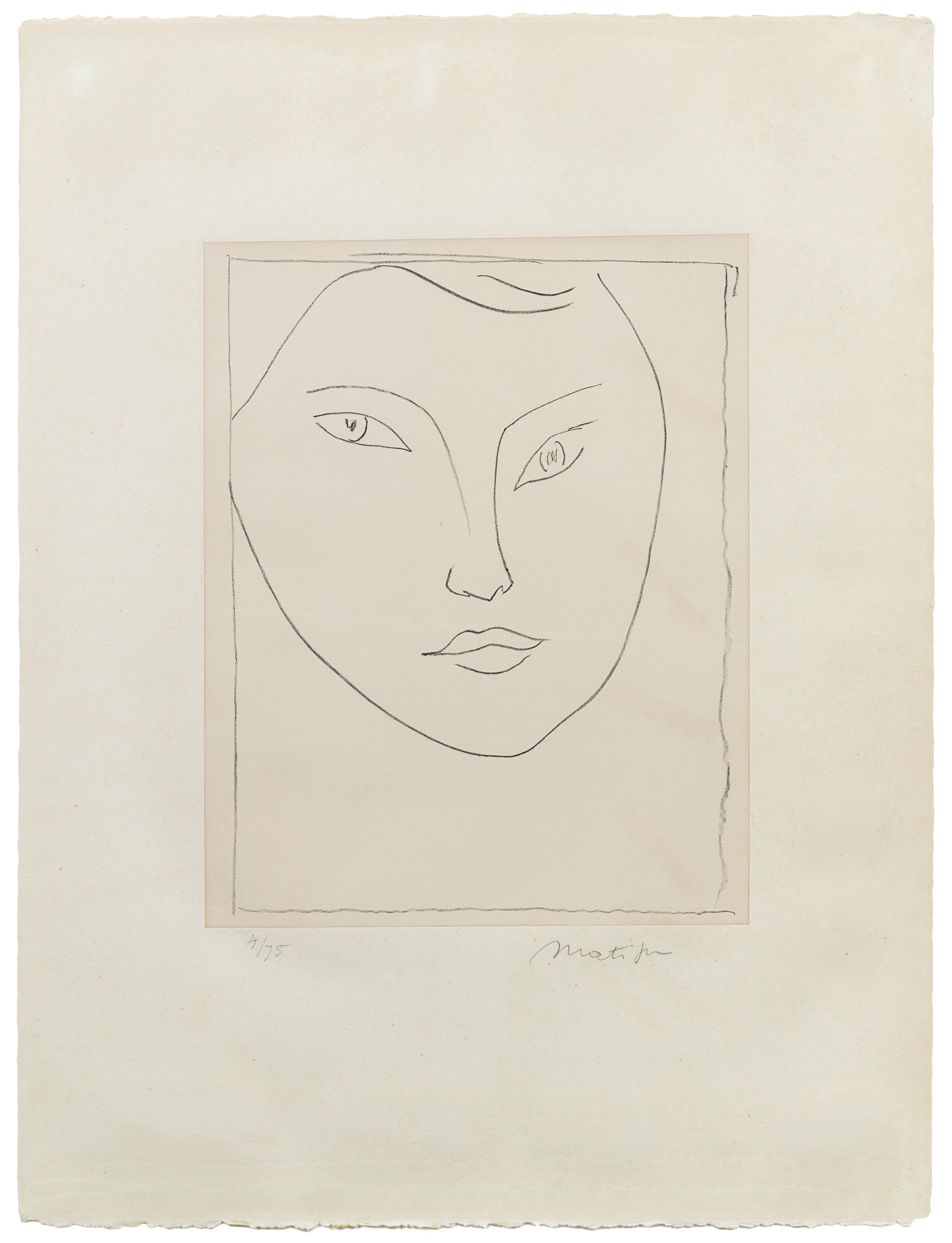 Henri Matisse, (French, 1869-1954), Portrait de Claude D., 1946