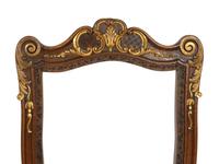 A Set of Six Louis XV Style Parcel Gilt Mahogany Dining Chairs