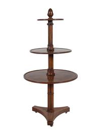 A George III Gothic Style Mahogany Dumbwaiter in the Style of Ince and Mayhew