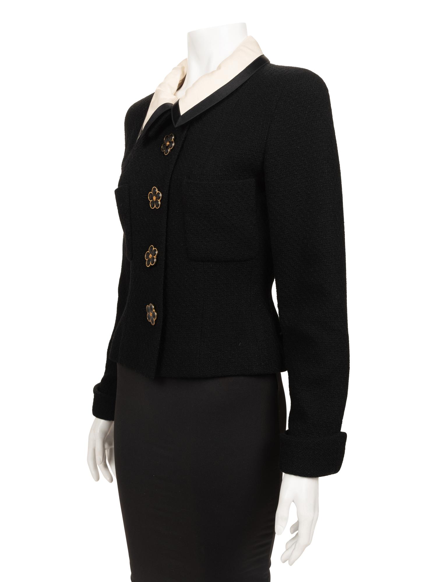 Chanel Wool Fitted Jacket, 1980-90s