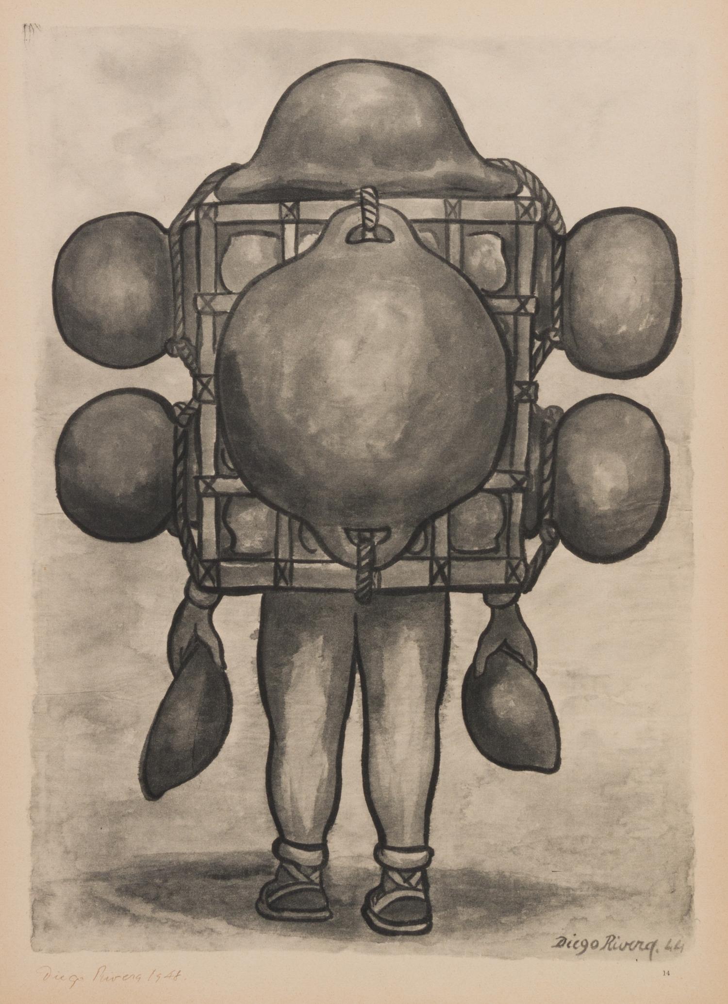 After Diego Rivera, (Mexican, 1886-1957), Acuarelas, 1935-1945 (portfolio of 19 of 25 lithographs with original jacket)