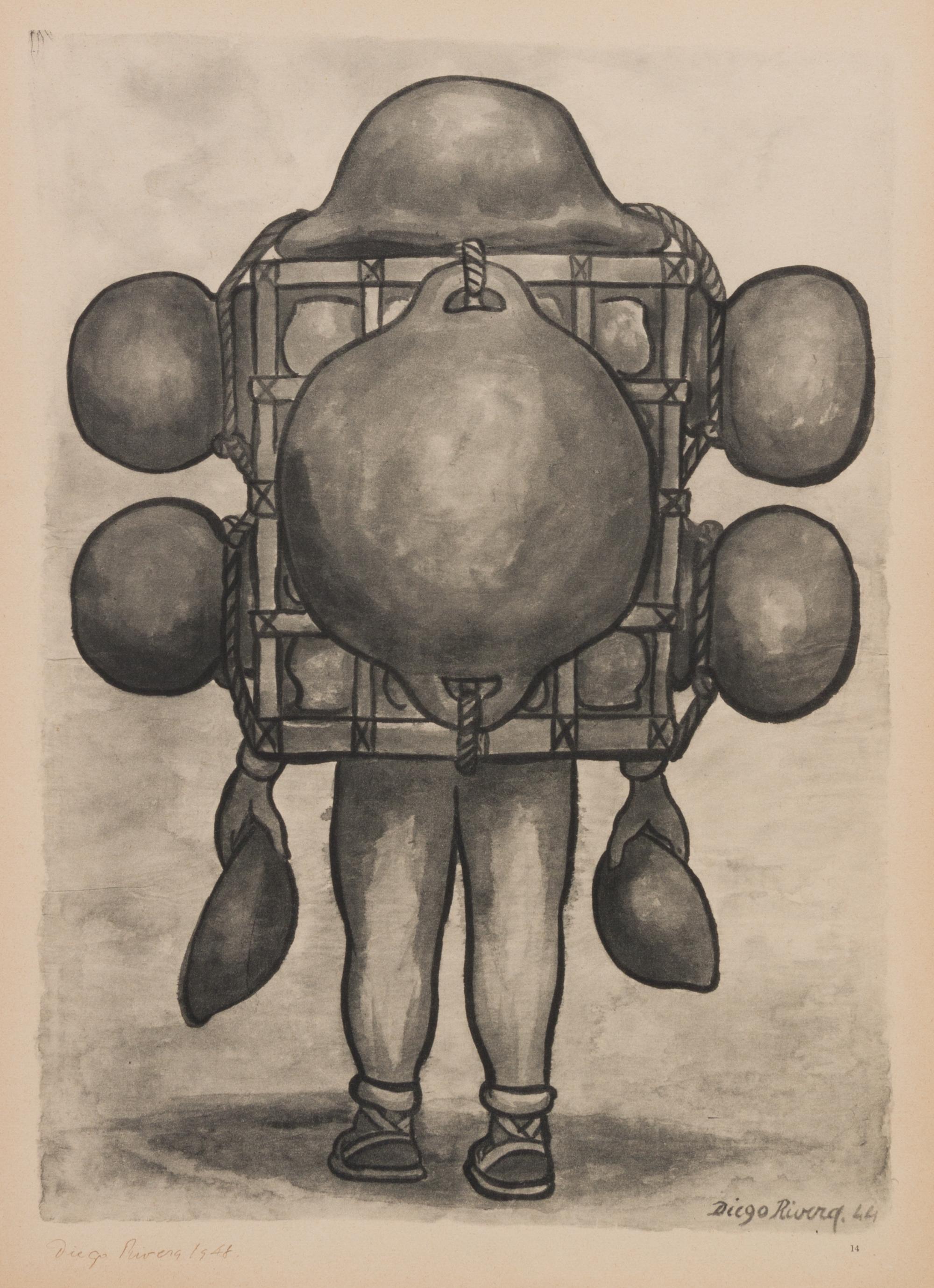 After Diego Rivera, (Mexican, 1886-1957), Acuarelas, 1935-1945 (portfolio of 19 of 25 lithographs with original jacket)