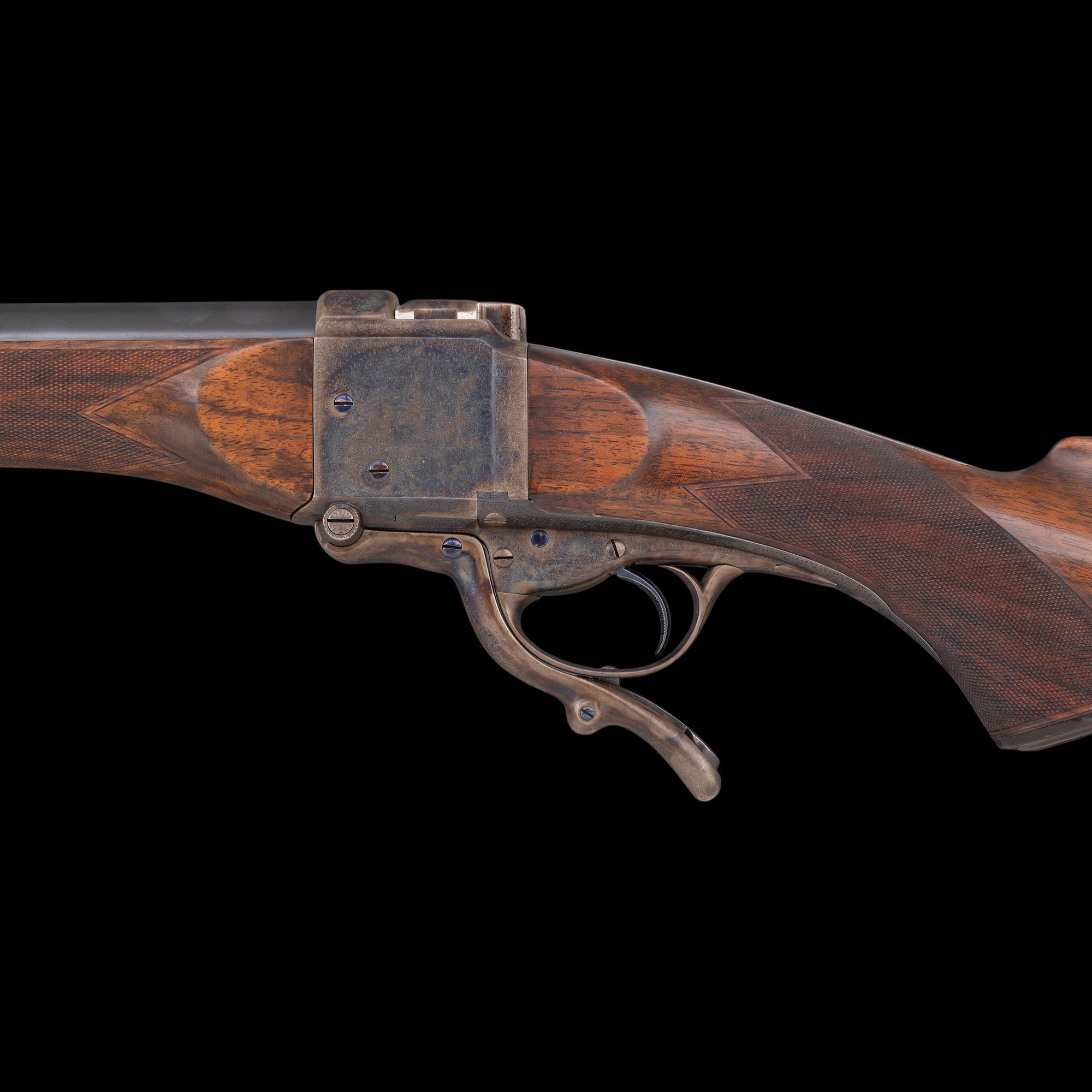 **George Gibbs Bristol Farquharson Falling Block Metford's Patent 48 Bore Rifle