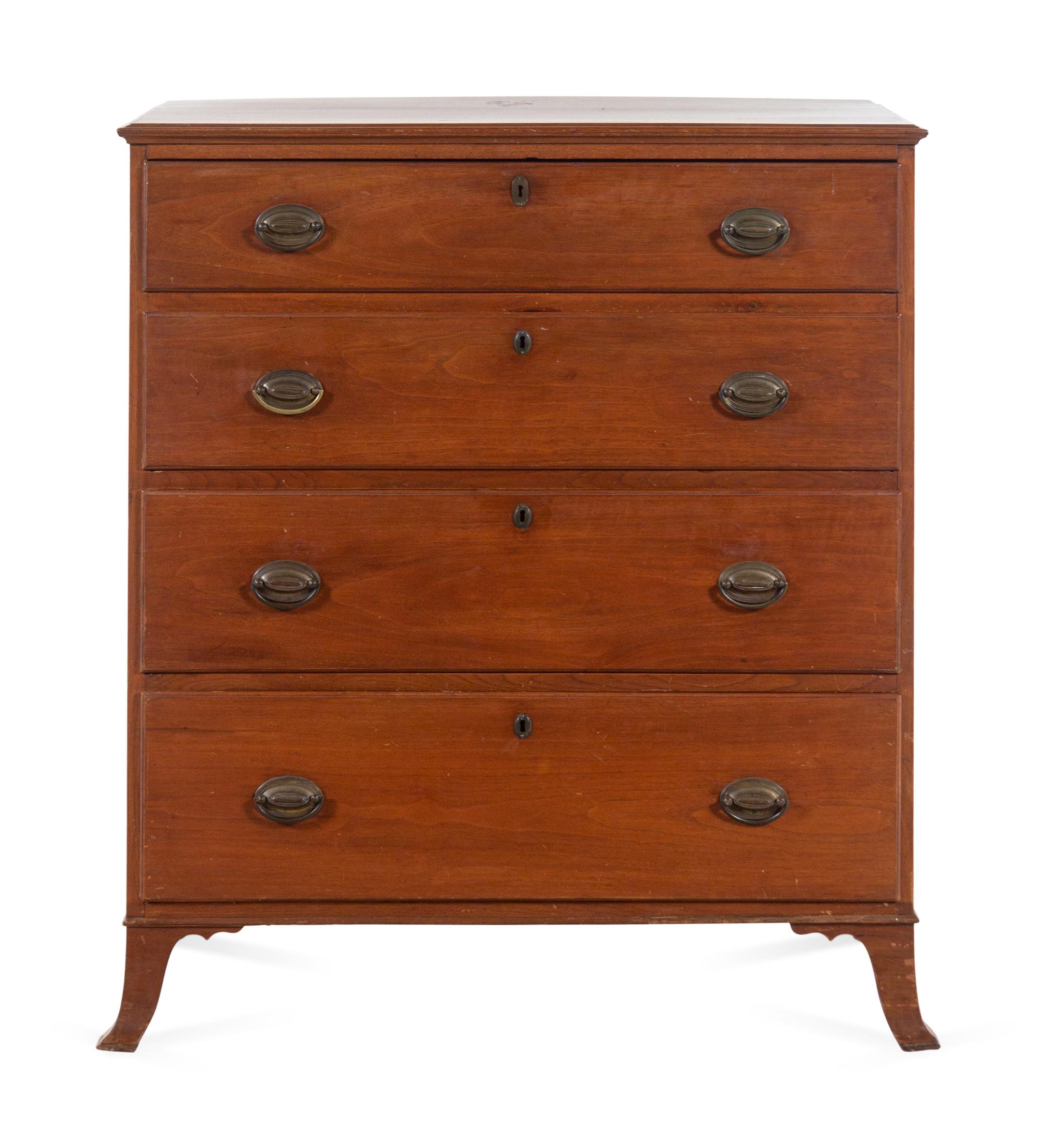 A Federal Cherry Chest of Drawers