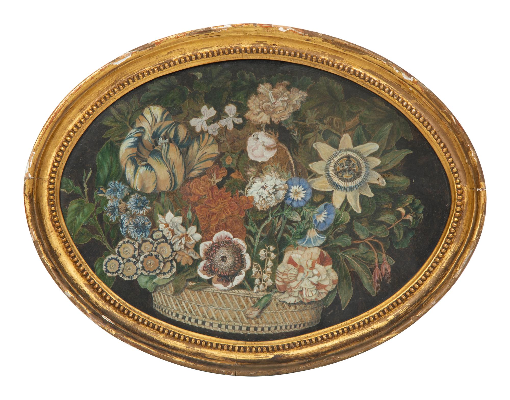 Still Life with Flowers in a Basket
