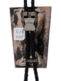 Matching Silver and Mosaic Inlay Bolo Tie and Belt Buckle