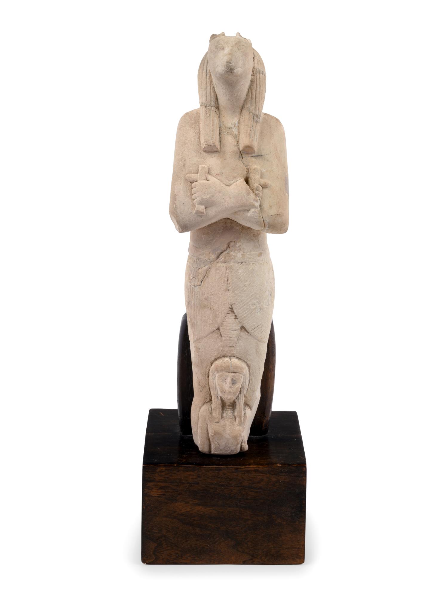 An Egyptian-Style Stucco Figure of Anubis