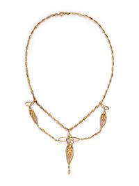 FRENCH, ART NOUVEAU, YELLOW GOLD NECKLACE