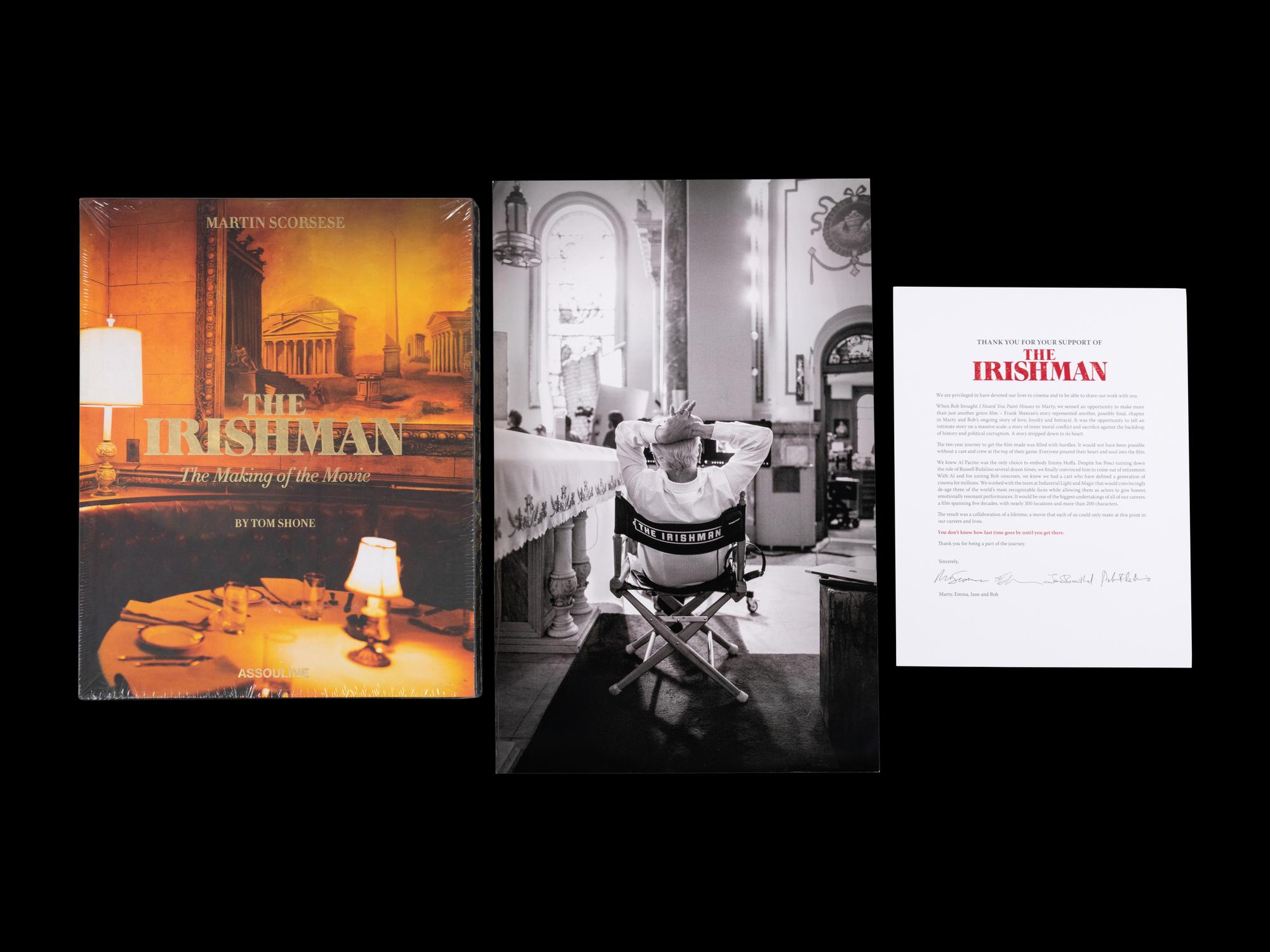 (Film Books) SHORE, Tom. The Irishman: The Making of the Movie . New York: Assouline, 2019. 4to. Factory sealed in plastic.