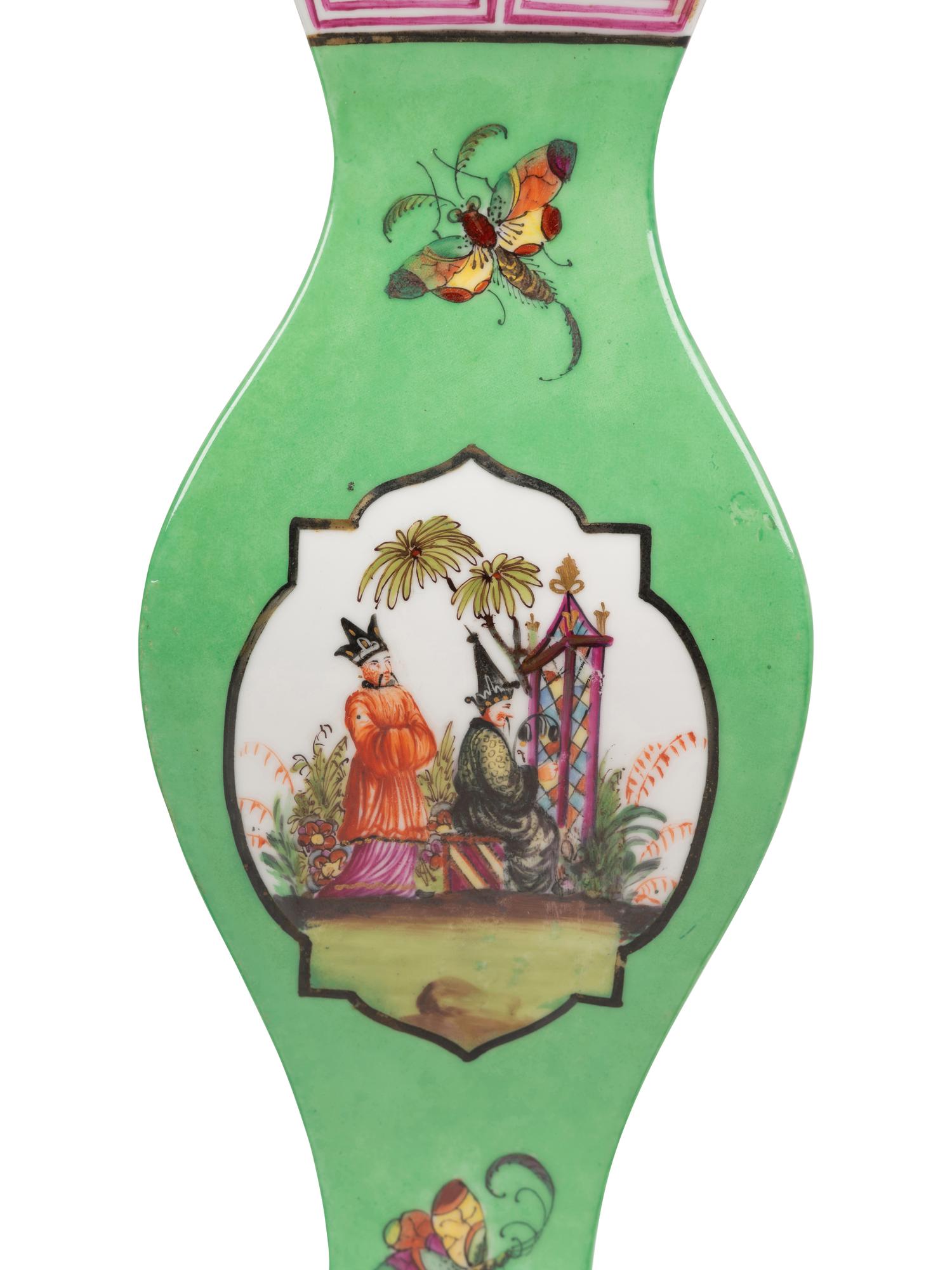 A Pair of Continental Porcelain Lamps in the Chinese Taste