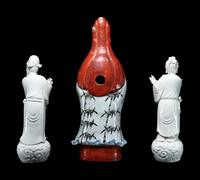 Three Chinese Porcelain Figures of Immortals