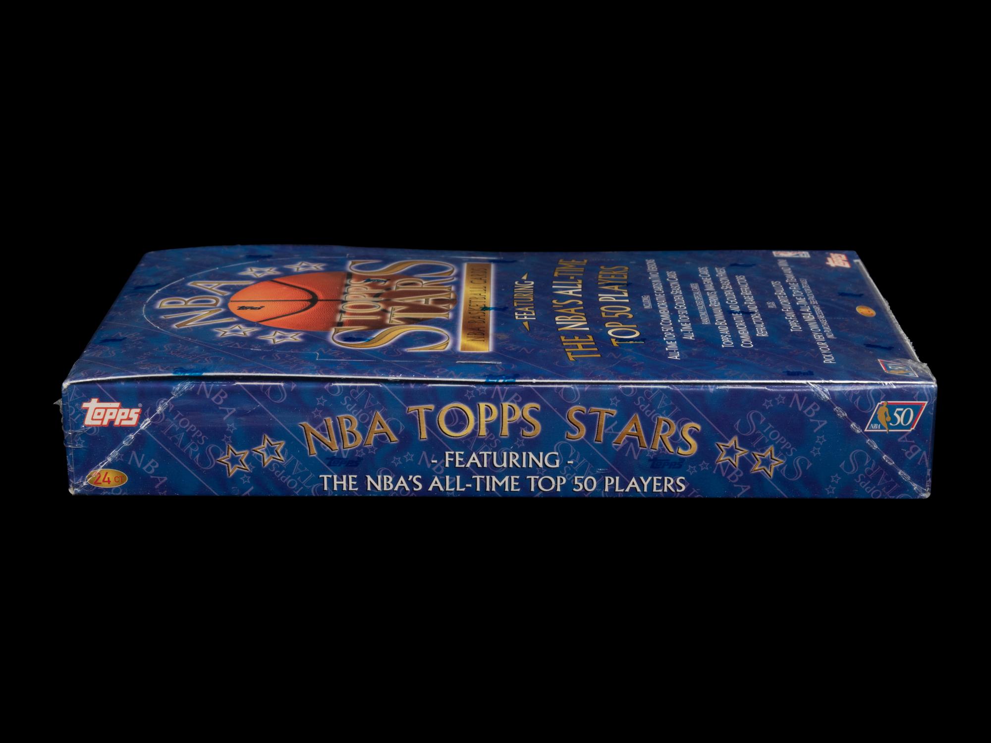 A Retail Box of 1996-97 Topps NBA Stars Basketball Cards