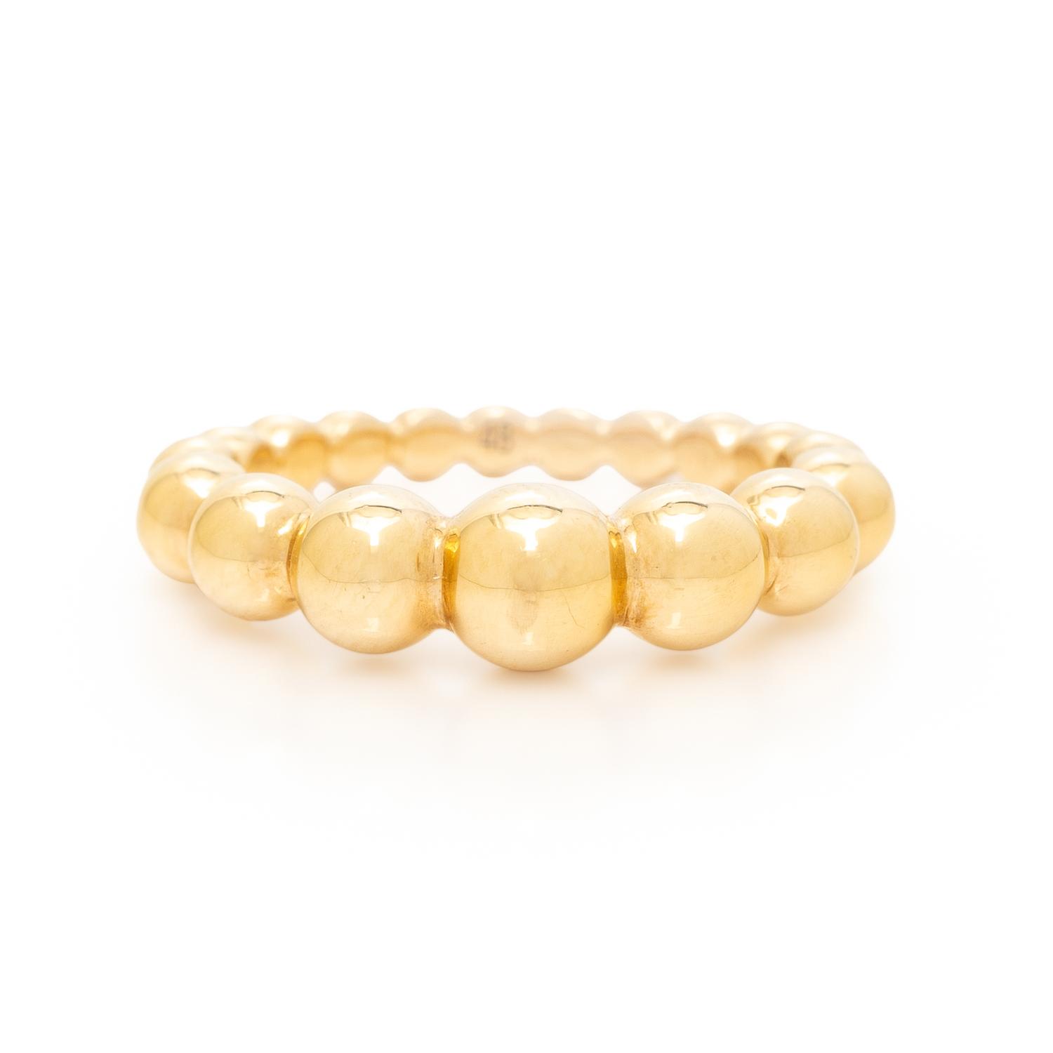 VAN CLEEF & ARPELS, YELLOW GOLD 'PERLÉE PEARLS OF GOLD VARIATION' RING